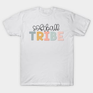 Softball Tribe Muted Pastels T-Shirt